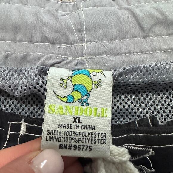 Sandole black and blue board shorts size XL - Picture 4 of 7